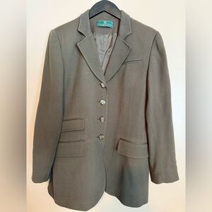 Elegant Women's Blazer - Olive Green